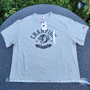 Champion Men's Gray Graphic T-Shirt - Champion Phys. Ed.